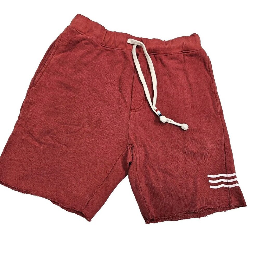 Sol Angeles Womens Red Casual Drawstring Cotton Sweat‎ Shorts Beachy Beach Boho
